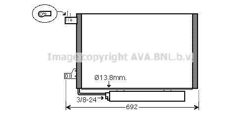 AVA QUALITY COOLING Lauhdutin, ilmastointilaite MSA5578D